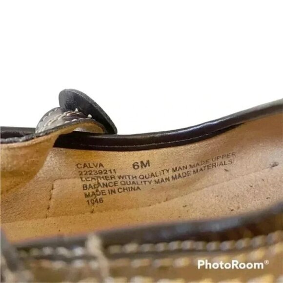 Naturalizer Mary Jane Leather Ballet Flats Round Toe Comfort Shoes Tan Brown 6 - Picture 14 of 16